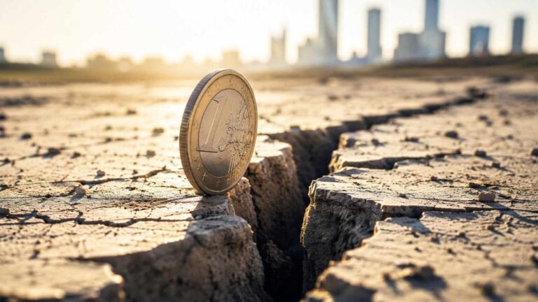 Confidi e Fondo di Garanzia PMI, clessidra accanto a fascicoli finanziari e calcolatrice su una scrivania